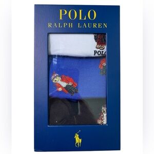 Polo Ralph Lauren Men's 3 Pack Boxer Briefs Polo Bear Embroidered Size XL NWT